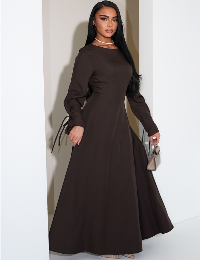 Robe longue à nouer en...