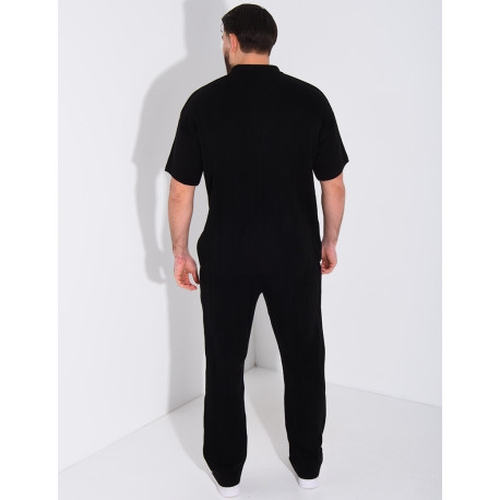 Ensemble pantalon et polo zippé