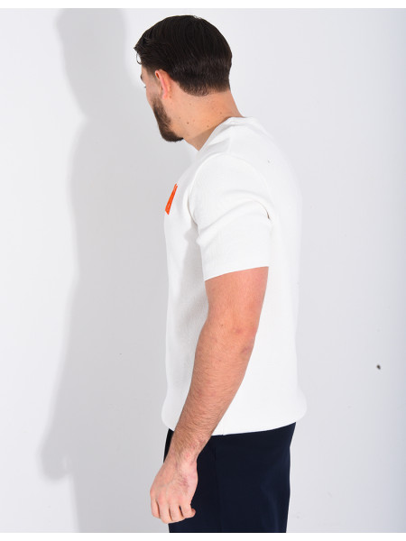 T-shirt nid d'abeille lettre H