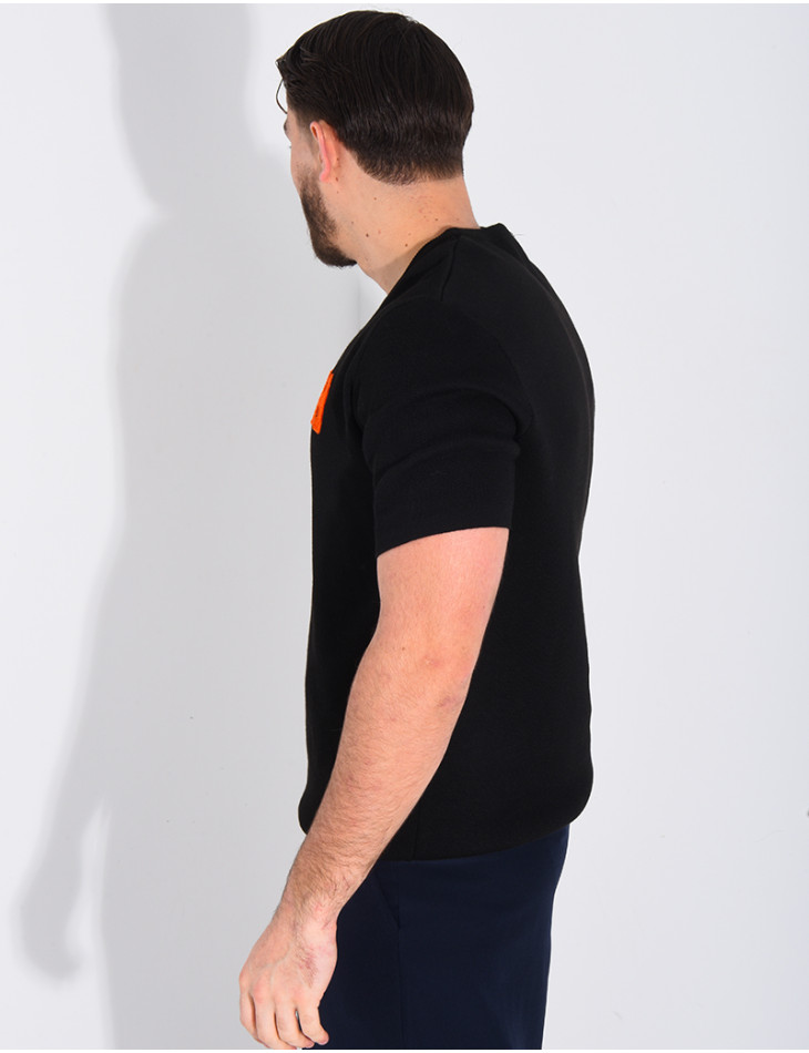 T-shirt nid d'abeille lettre H