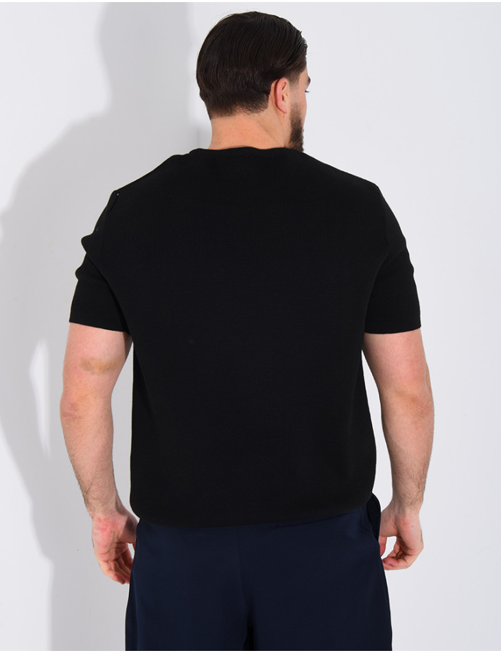 T-shirt nid d'abeille lettre H