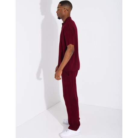 Ensemble pantalon et polo zippé