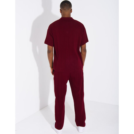 Ensemble pantalon et polo zippé