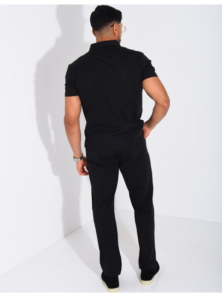 Ensemble fin pantalon et polo manches courtes