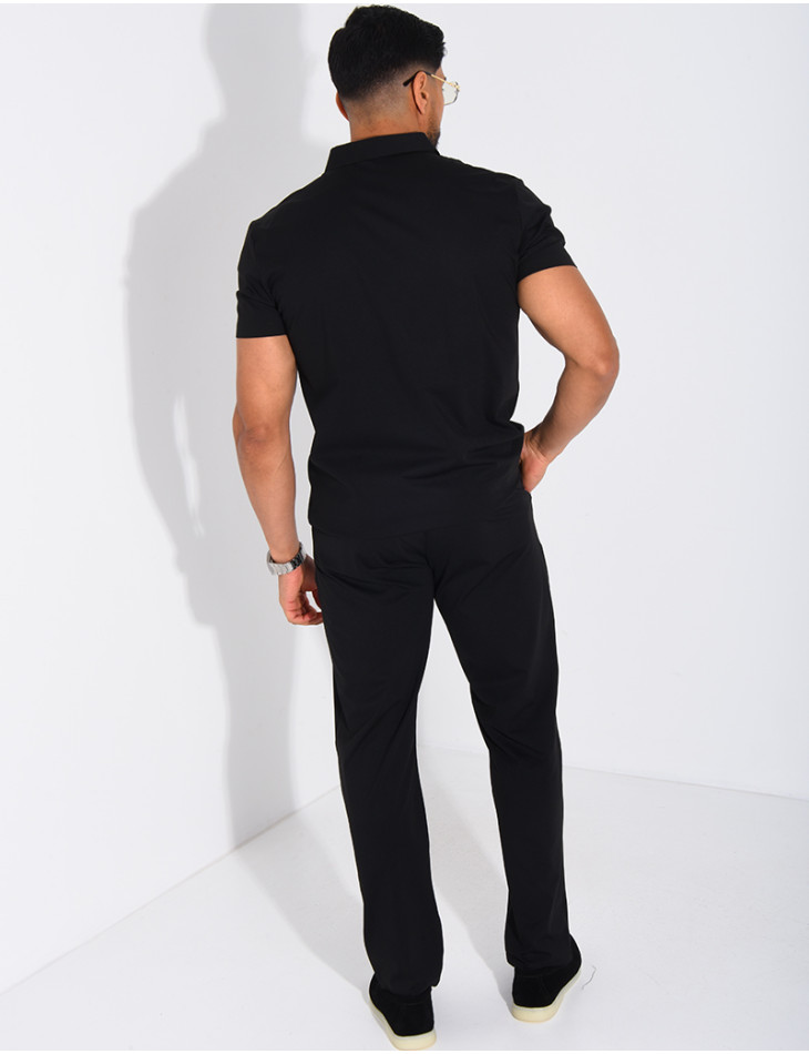 Ensemble fin pantalon et polo manches courtes