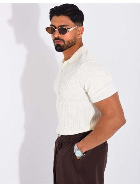 Short-sleeved polo shirt