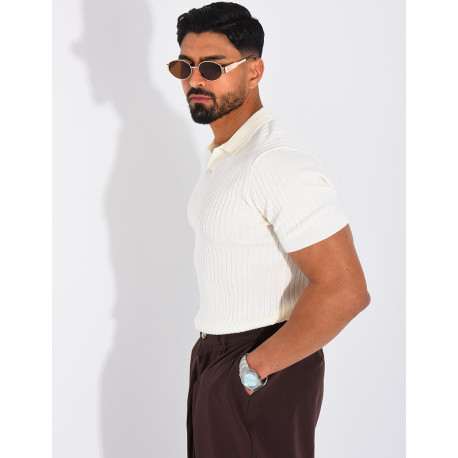 Short-sleeved polo shirt