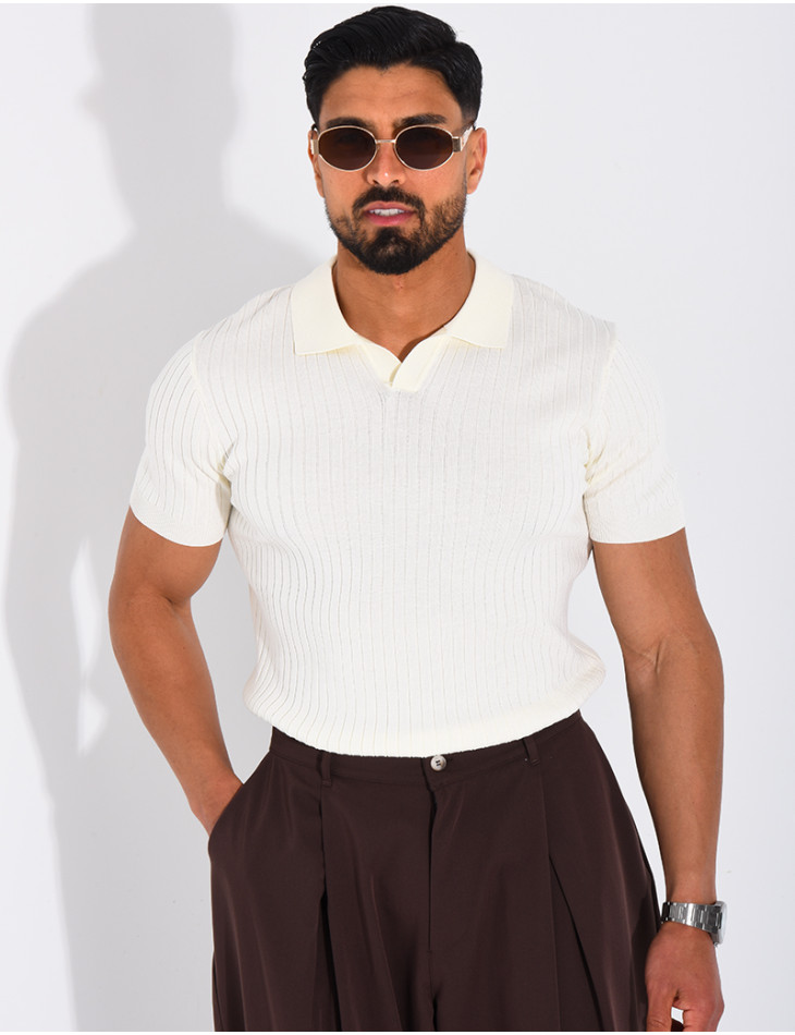 Short-sleeved polo shirt