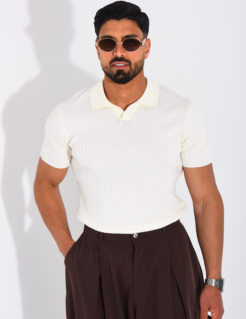 Short-sleeved polo shirt