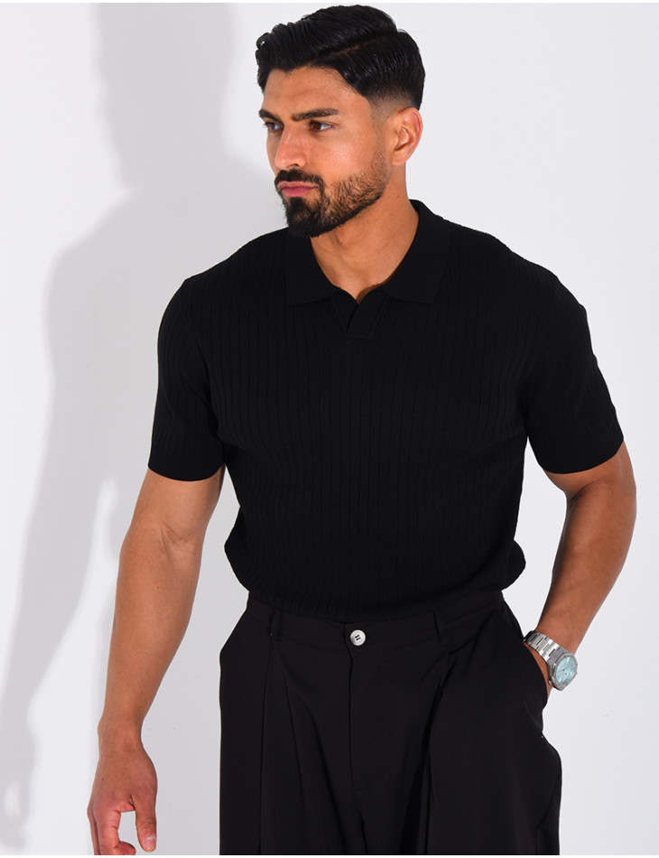 Short-sleeved polo shirt