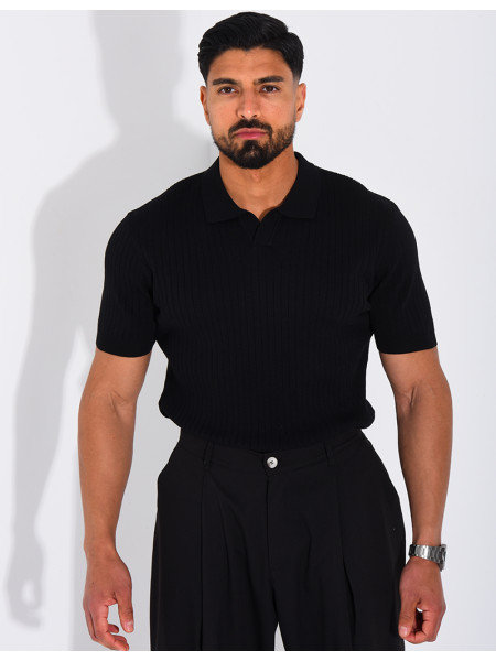 Short-sleeved polo shirt