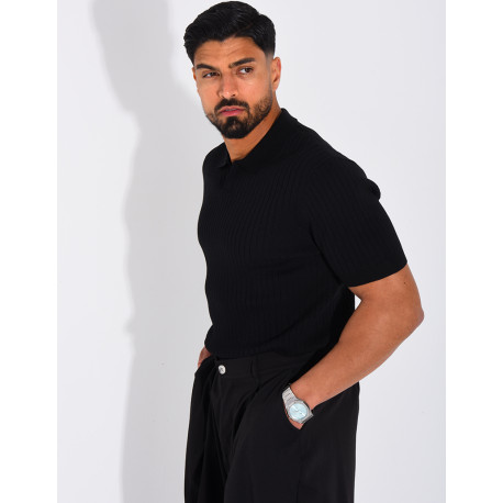 Short-sleeved polo shirt