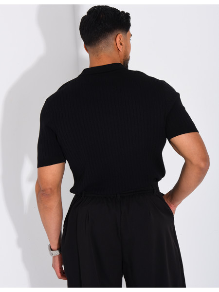 Short-sleeved polo shirt