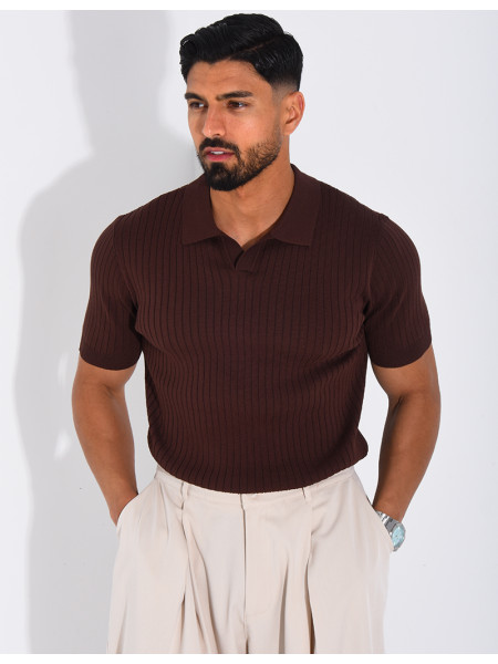 Short-sleeved polo shirt