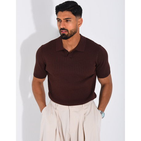 Short-sleeved polo shirt