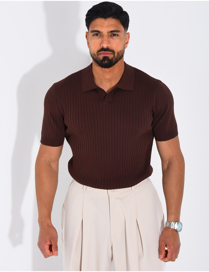 Short-sleeved polo shirt