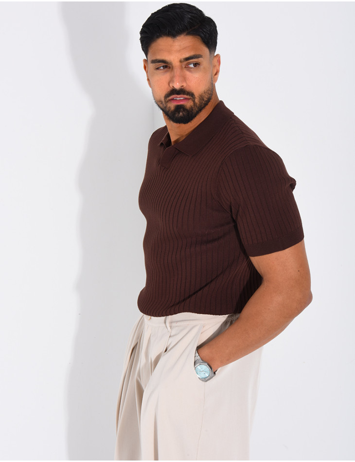 Short-sleeved polo shirt