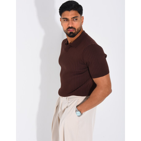 Short-sleeved polo shirt