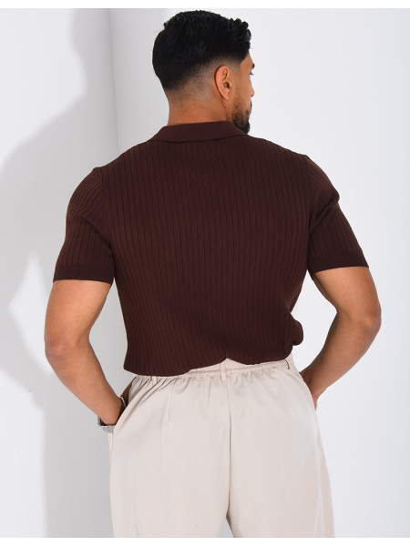 Short-sleeved polo shirt