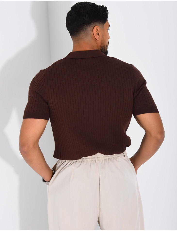 Short-sleeved polo shirt