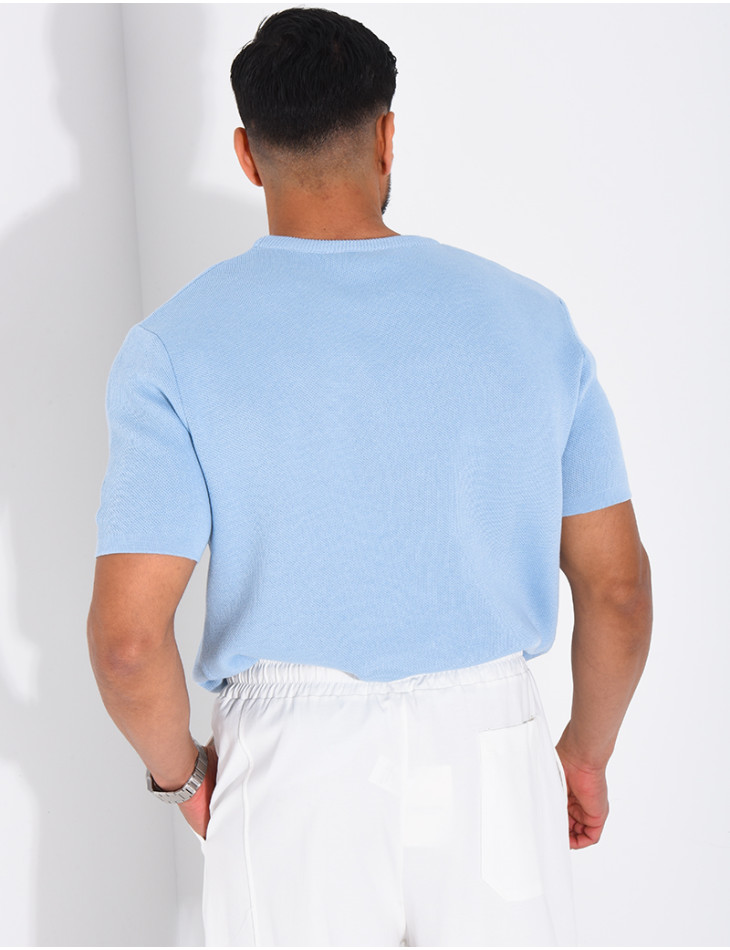 T-shirt nid d'abeille lettre C