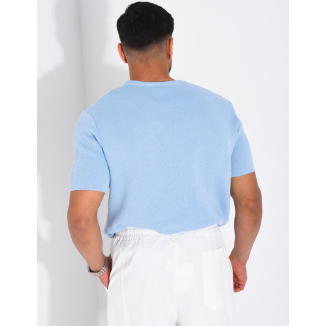 T-shirt nid d'abeille lettre C