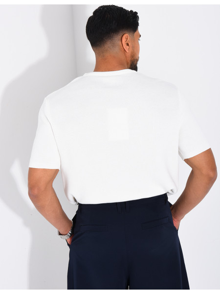 T-shirt nid d'abeille lettre C