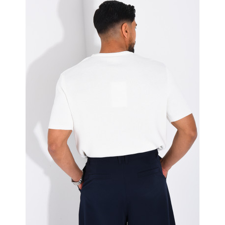 T-shirt nid d'abeille lettre C