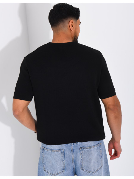 T-shirt nid d'abeille lettre C