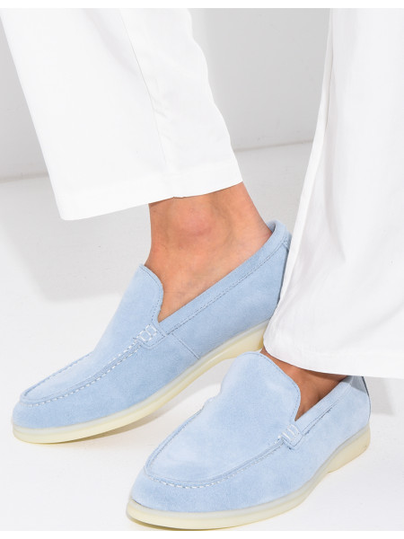 Mocassins en suédine