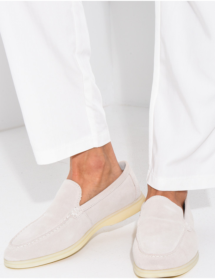 Mocassins en suédine