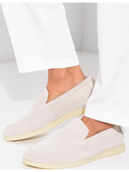 Mocassins en suédine