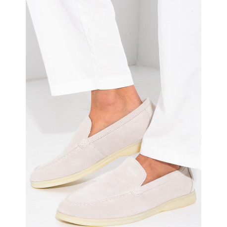 Mocassins en suédine