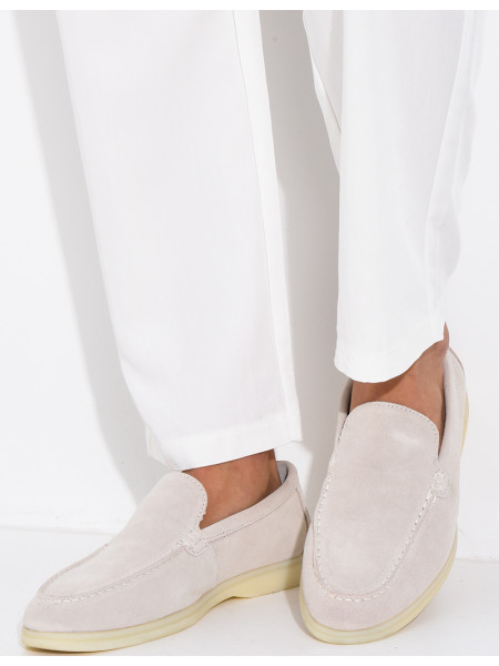 Mocassins en suédine