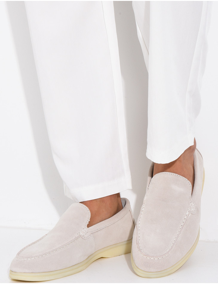 Mocassins en suédine