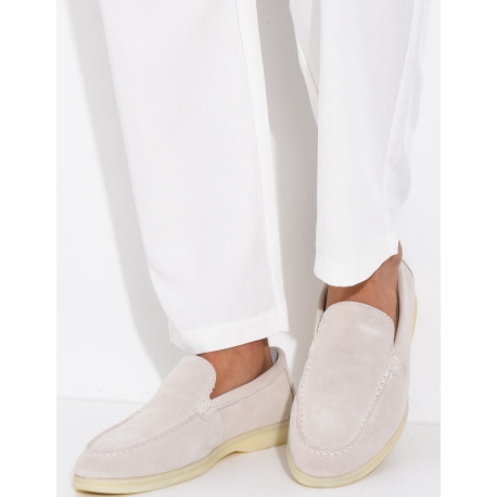 Mocassins en suédine