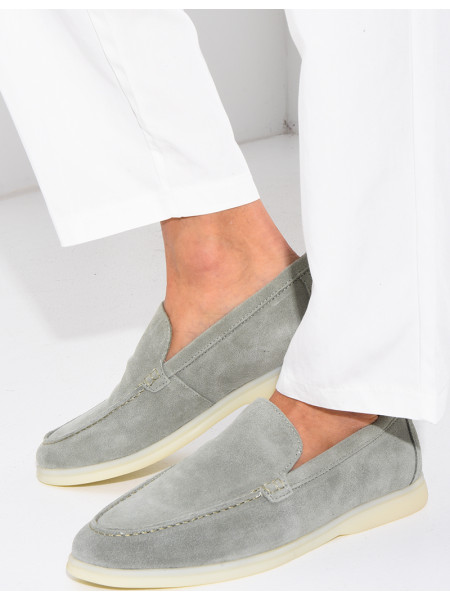Mocassins en suédine