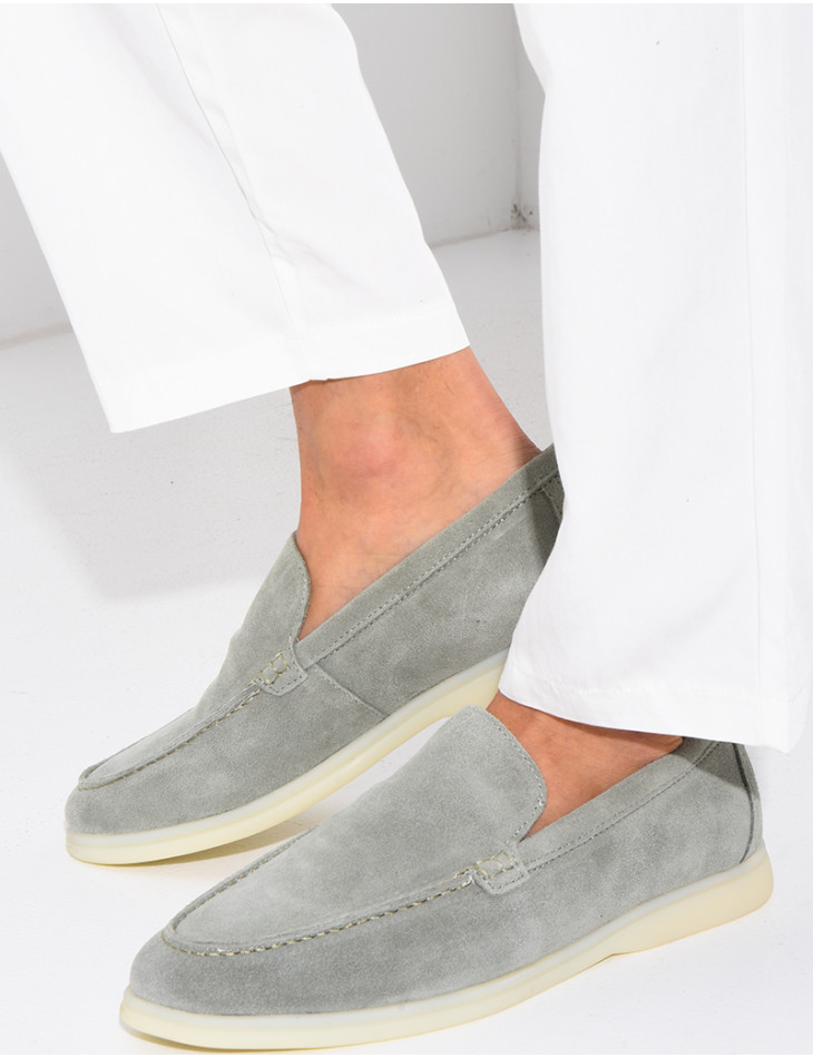 Mocassins en suédine