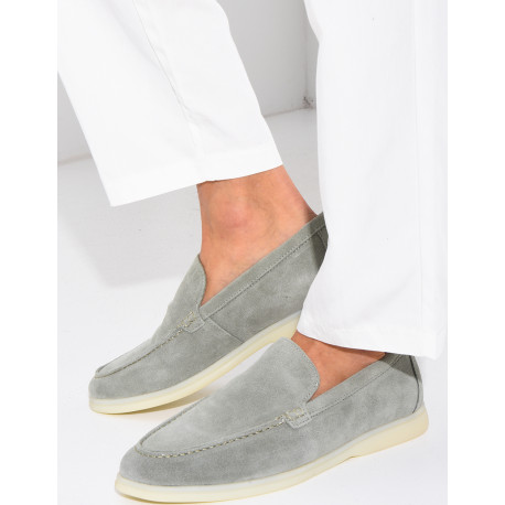 Mocassins en suédine
