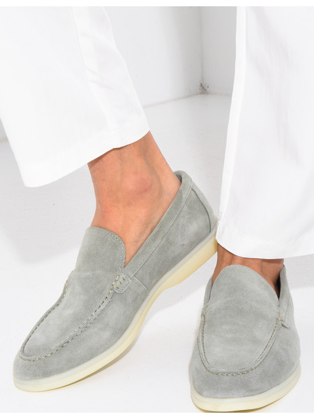 Mocassins en suédine