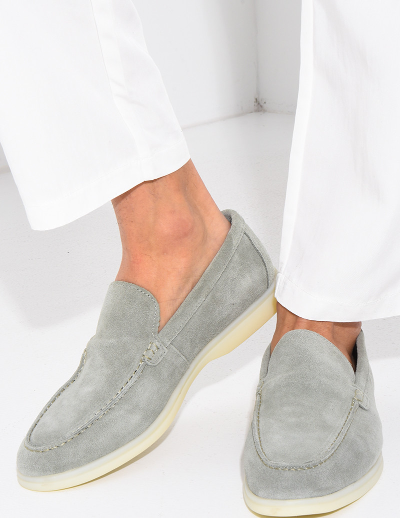Mocassins en suédine
