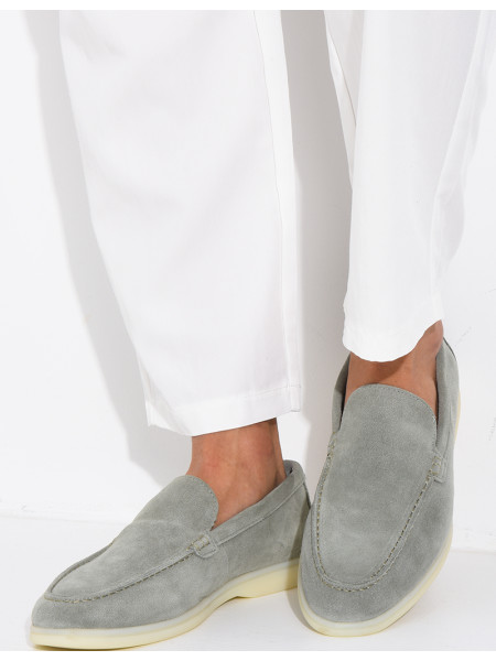 Mocassins en suédine