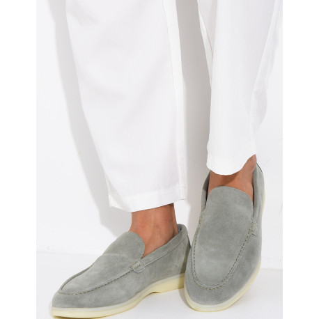 Mocassins en suédine