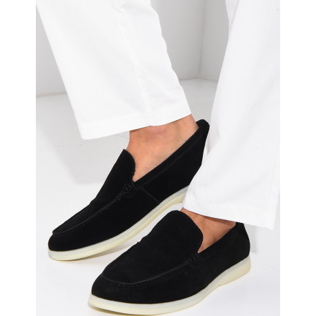 Mocassins en suédine