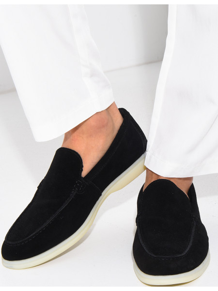 Mocassins en suédine
