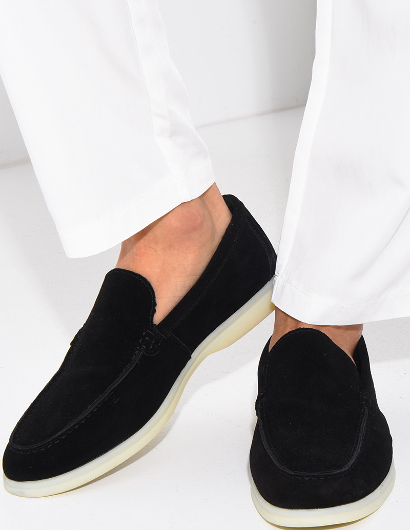 Mocassins en suédine
