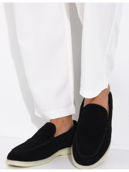 Mocassins en suédine