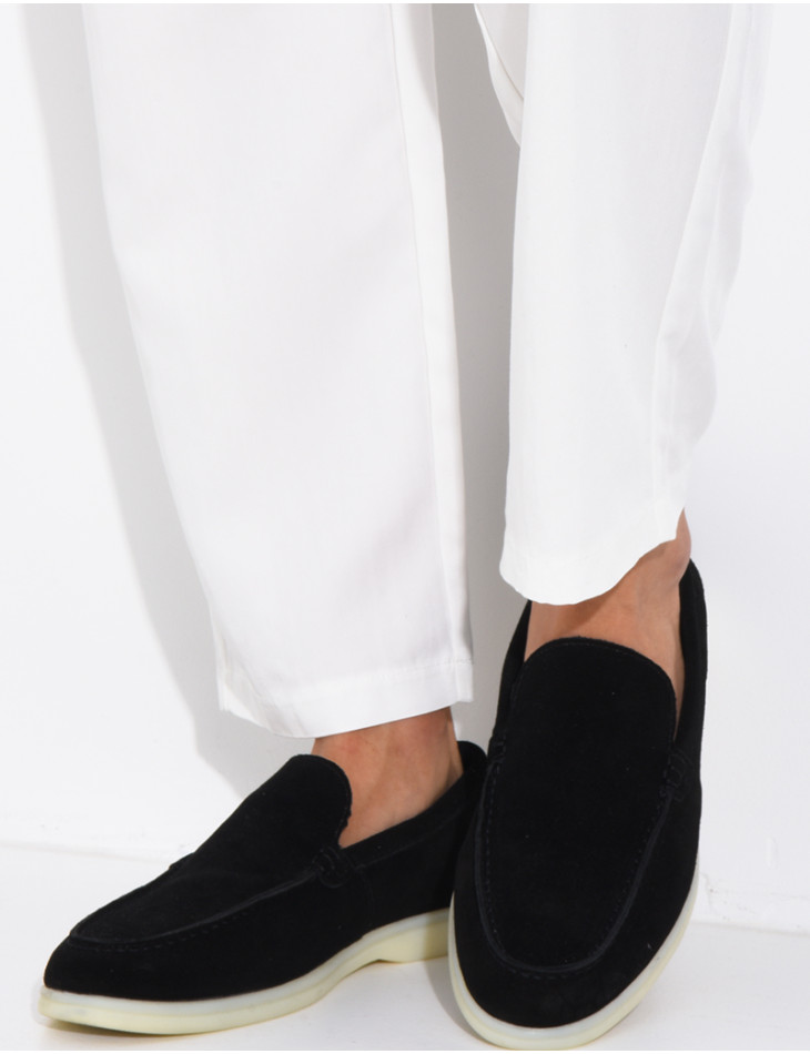Mocassins en suédine