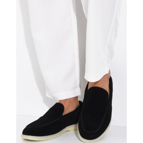 Mocassins en suédine