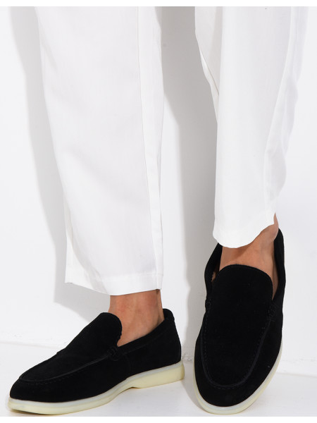 Mocassins en suédine